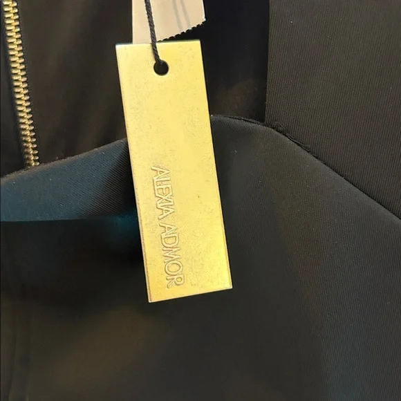 NWT Alexia Admor Black Cocktail Dress XL - Picture 5 of 12